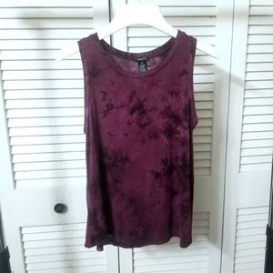 Purple Tie Dye Tank Top